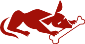 Chien d'or - rouge